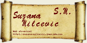 Suzana Milčević vizit kartica